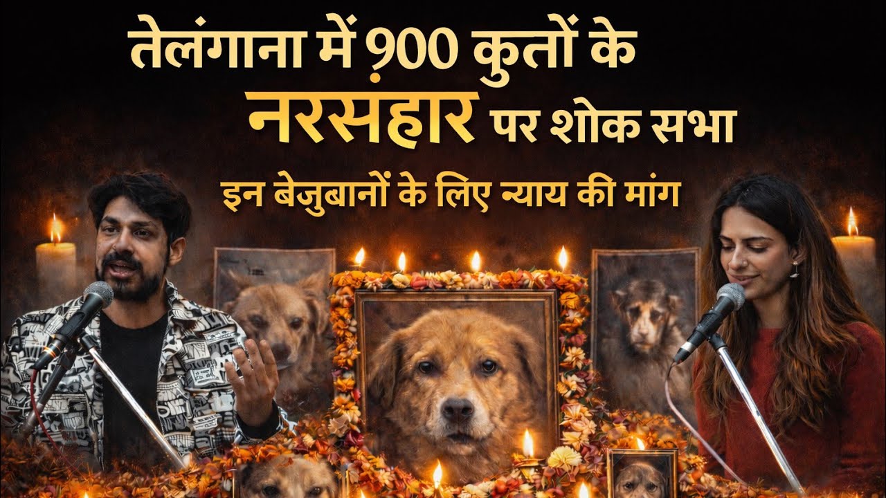 900 कुत्तों का नरसंहार, शोक सभा में बेजुबानों के लिए इंसाफ की मांग #straydogs #dogrescue #doglove 