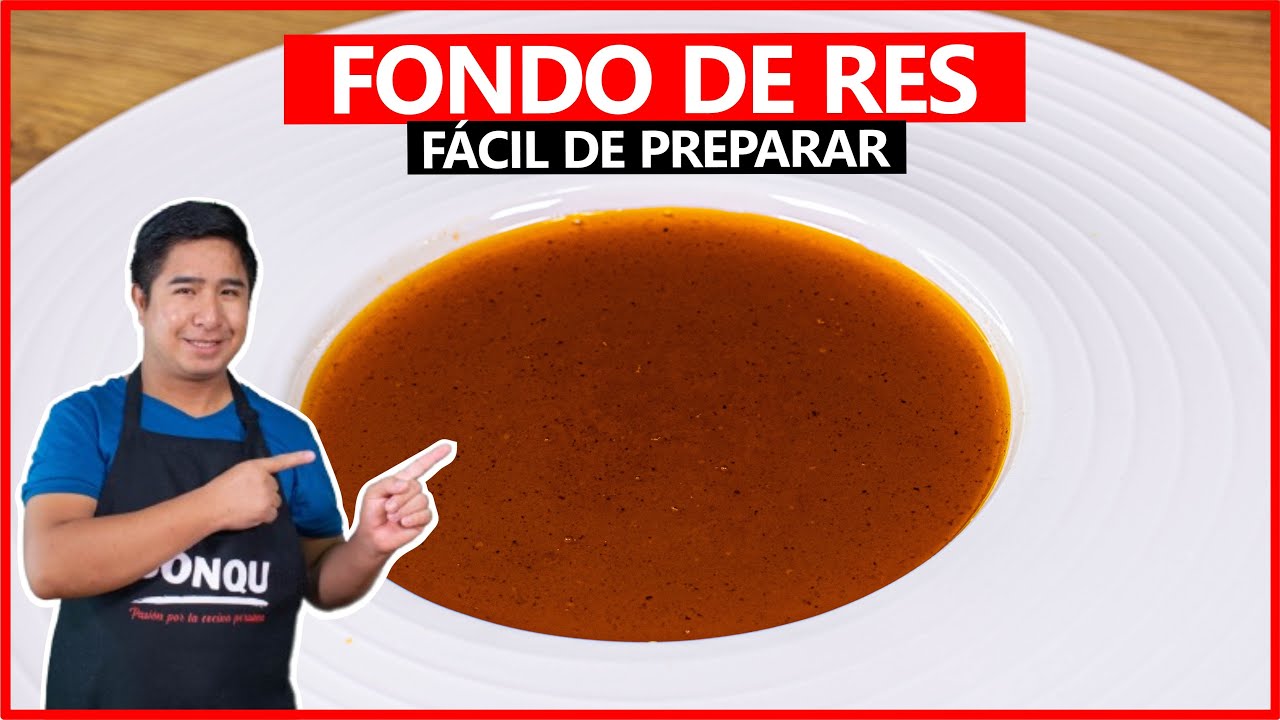 &iquest;C&oacute;mo preparar FONDO OSCURO DE RES? RAPIDO Y FACIL | SONQU