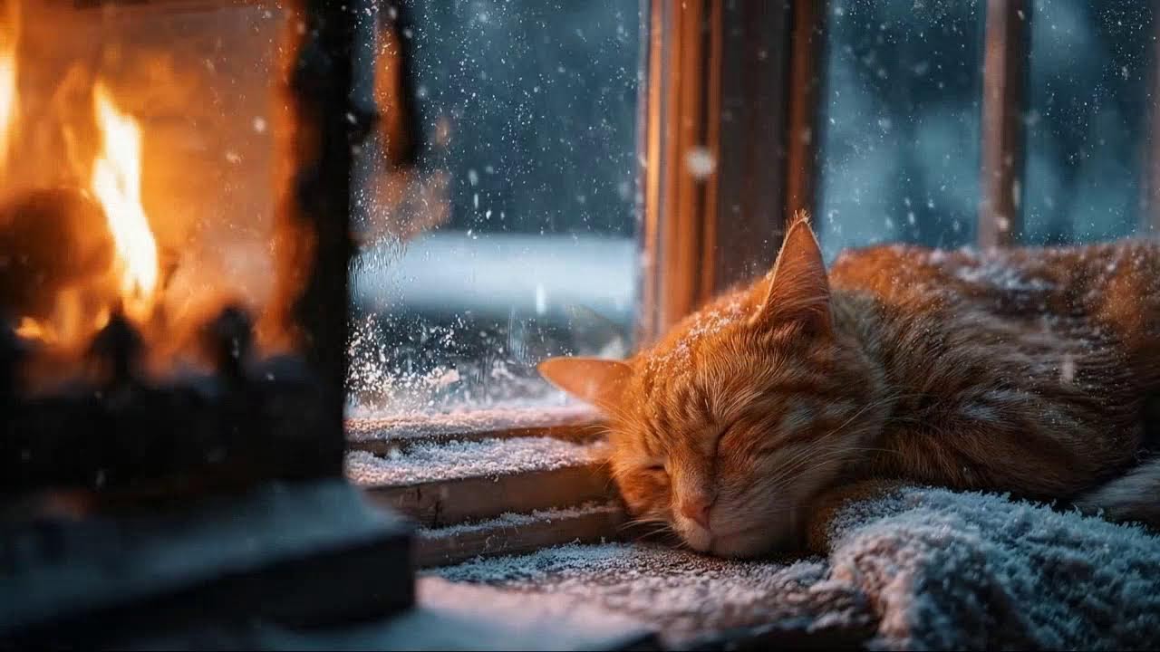 24/7 Smooth Jazz for Sleeping Cats, Deep Sleep & Cozy Night Calm 🐱🌙