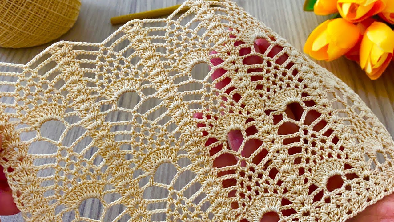 Incredibly Beautiful and Easy Crochet Pineapple Pattern Step by Step Tutorial