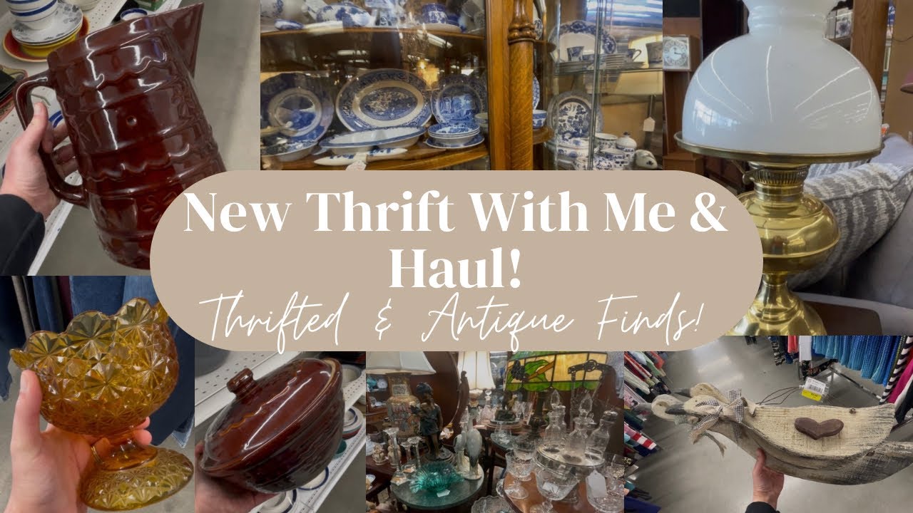 ✨New Thrift With Me & Haul! Thrift & Antique Store Finds!