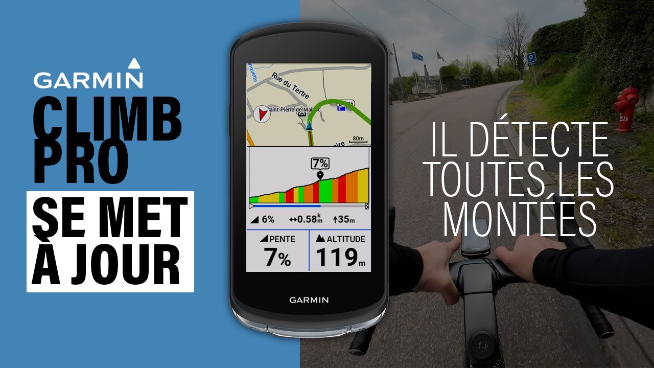La détection de montée Garmin s'améliore ! Climbpro Update