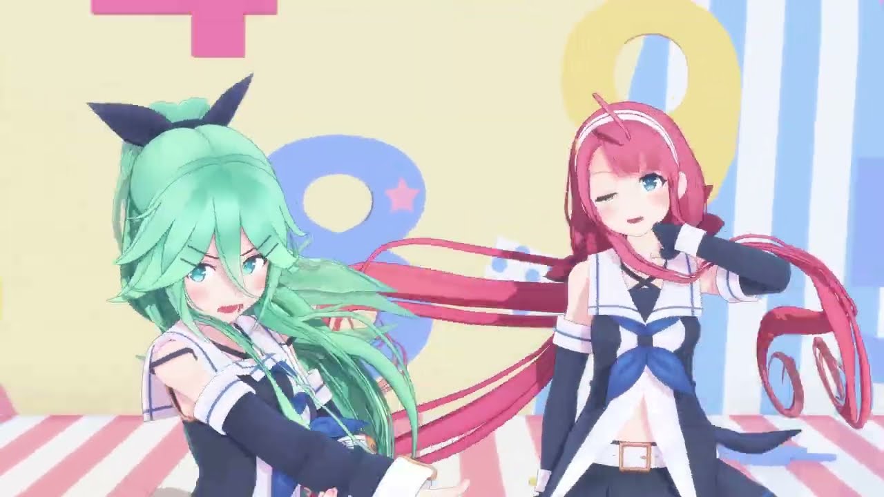 【MMD艦これ】『絶対敵対メチャキライヤー』by 山風&江風【4K】