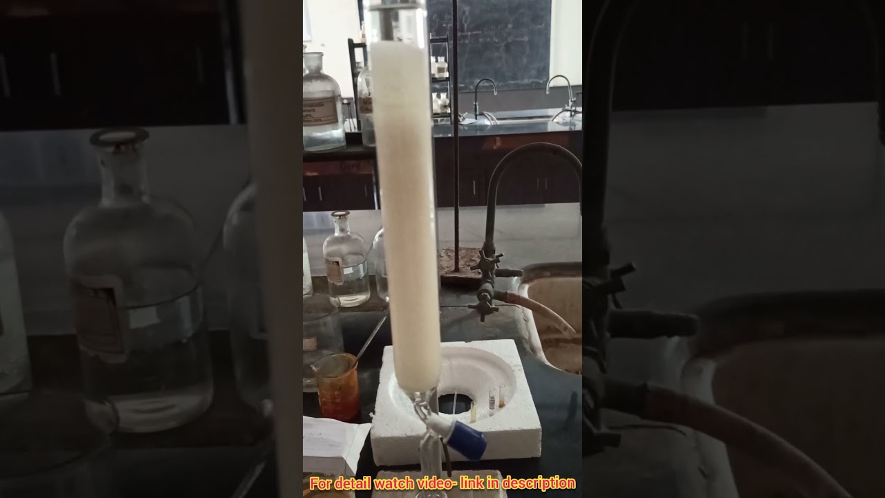 How to prepare column for column chromatography #shorts #youtubeshorts #njoyscience  #chromatography