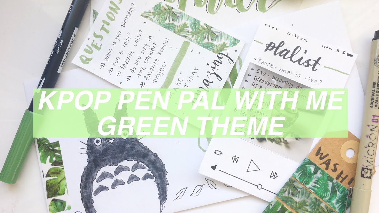 🌿 Pen Pal With Me #1 | Green Theme
