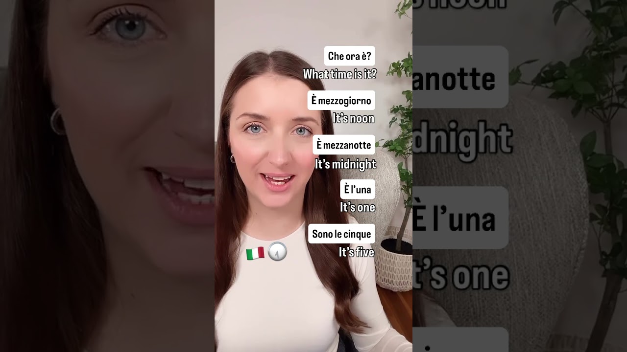Learn Italian what’s the time 