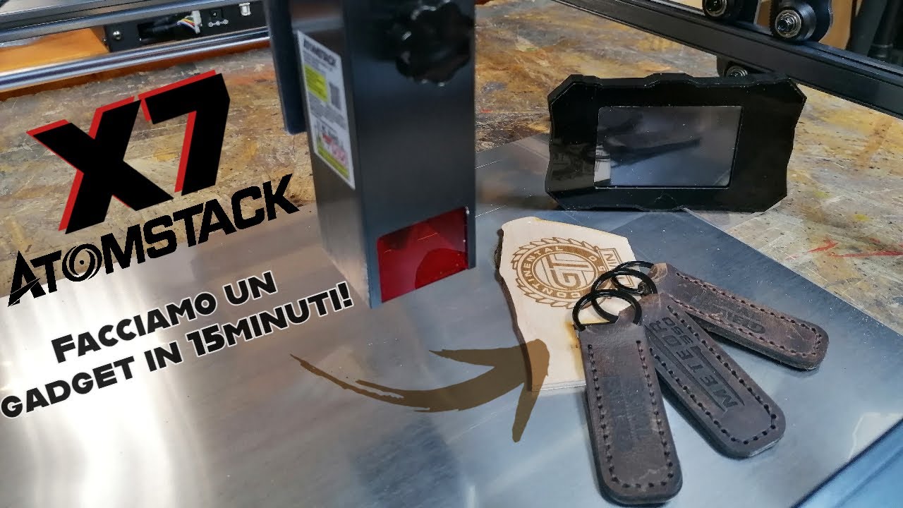 Laser Atomstack X7 40W - Vediamolo e facciamo un gadget in 15 minuti