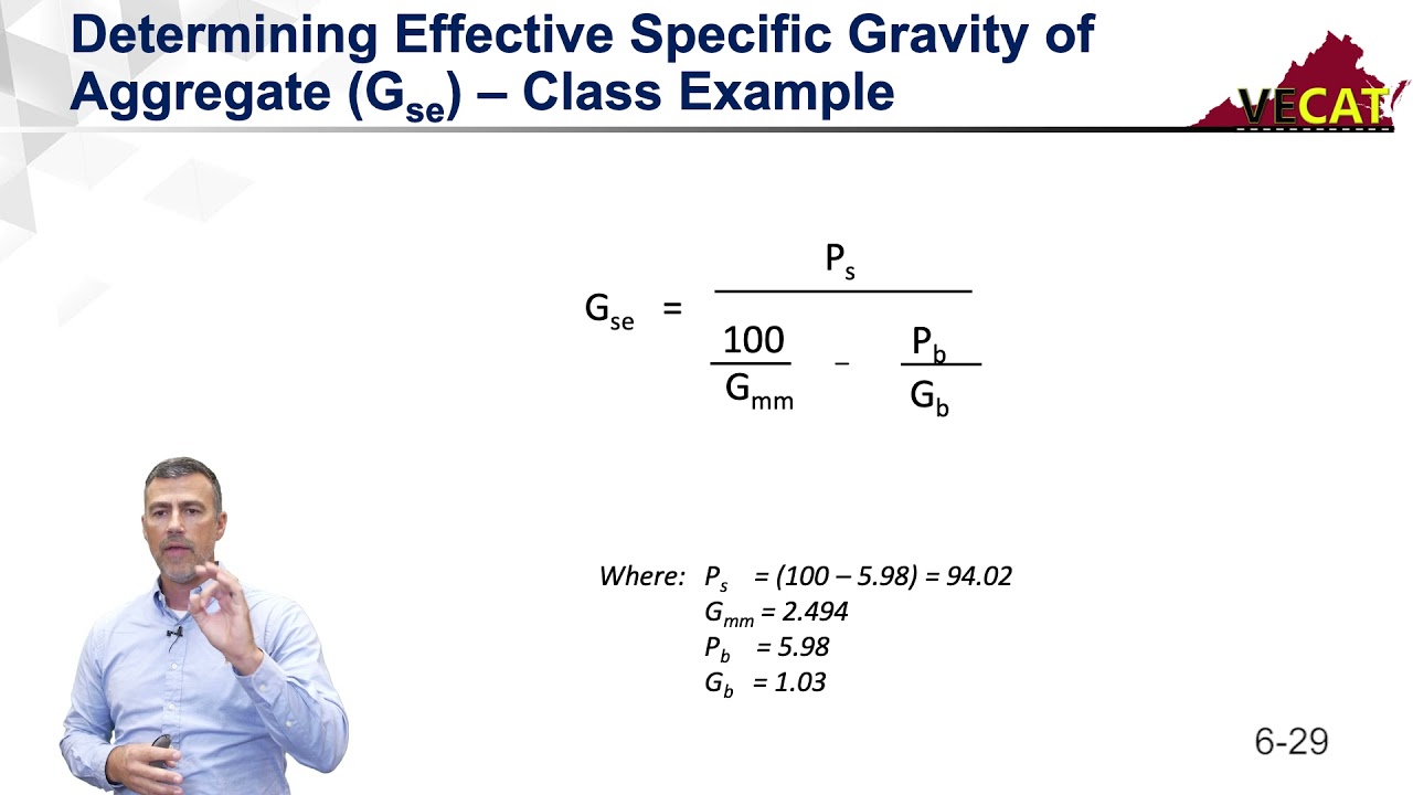 Plant II - Chapter 6d: Testing Requirements & Specifications Calculating Volumetrics