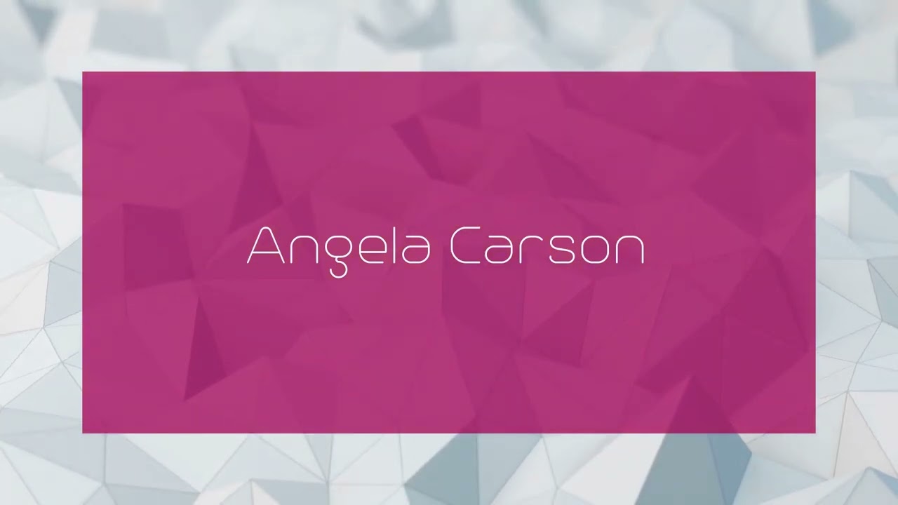 Angela Carson - appearance