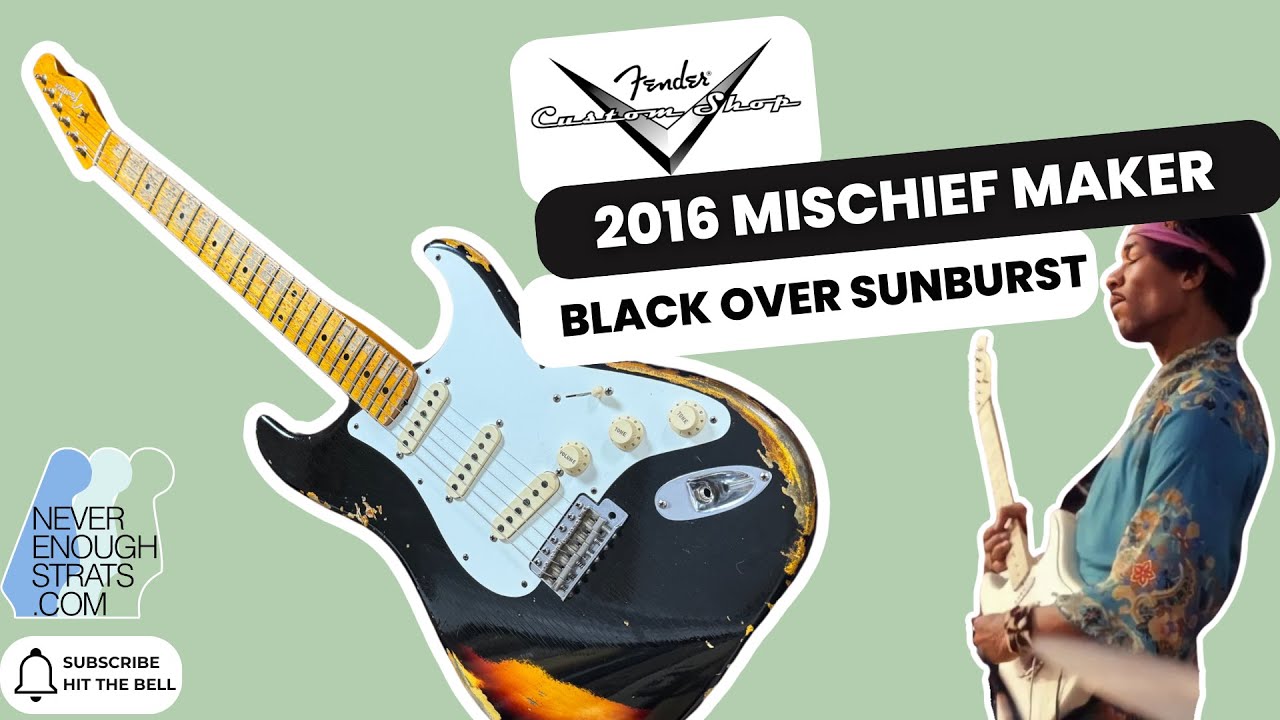 Fender Custom Shop Mischief Maker LTD Heavy Relic 2016 Black over Sunburst