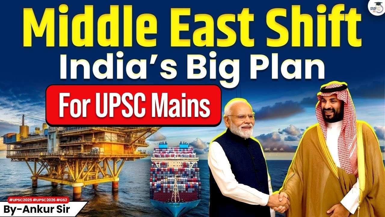 India’s Strategic Shift in the Middle East: Big Moves, Bigger Goals | STUDYIQ