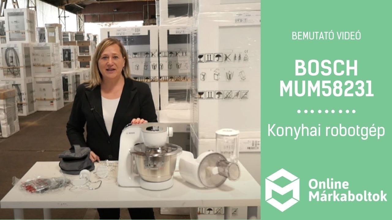 Bosch MUM58231 | Konyhai robotg&eacute;p bemutat&oacute; vide&oacute;