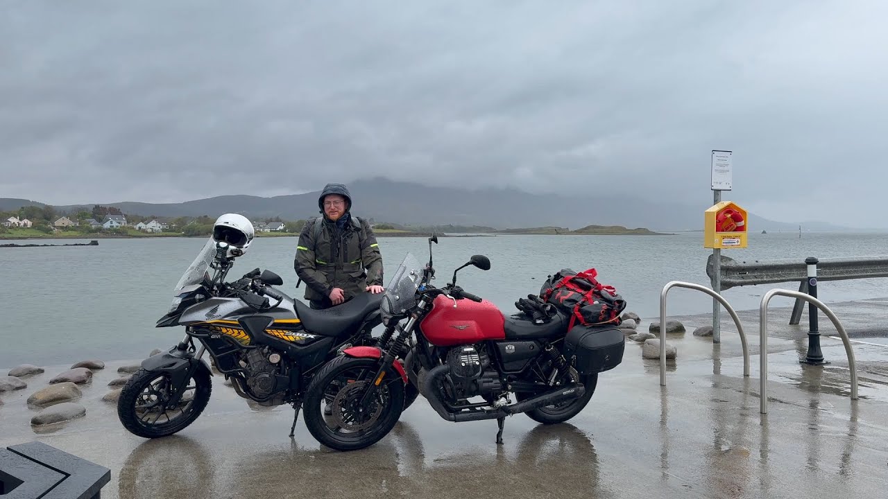 A Motorbike trip to Achill Island - a Wet Wild Atlantic Day on a Moto Guzzi V7 and Honda CB500X