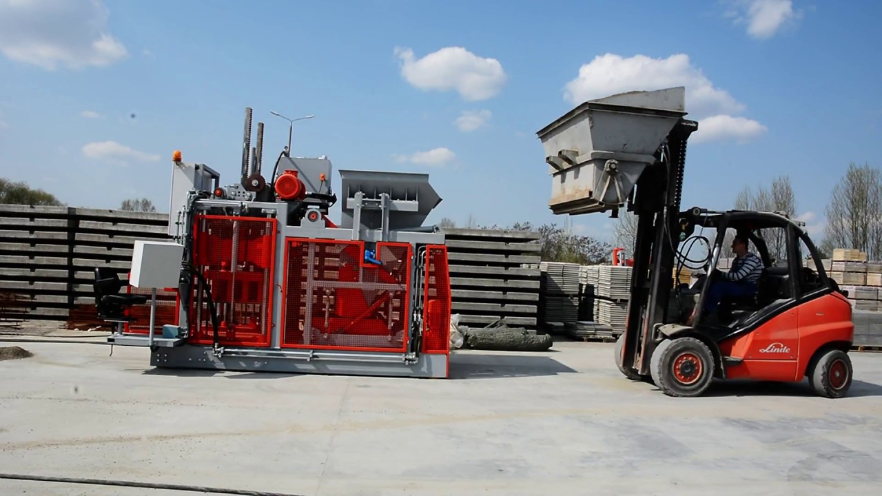 Multi 300 Mobile Block Machine / Krocząca Wibroprasa Multi 300