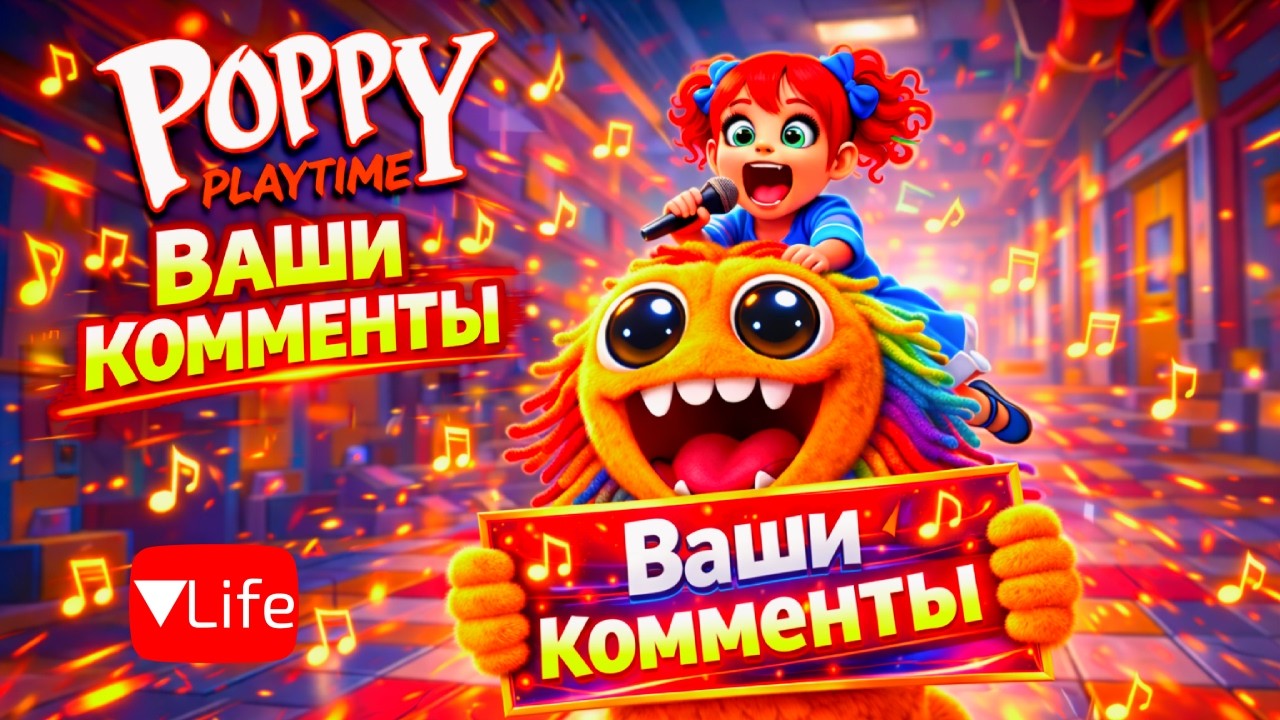 🎵 Poppy Playtime 5 — ВАШИ КОММЕНТЫ в РИТМЕ МУЗЫКИ! 🎶
