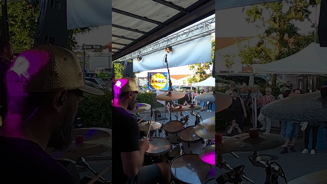 Drum Cam 🚀 88Miles Cover of the Song - Kiss - Tom Jones live version