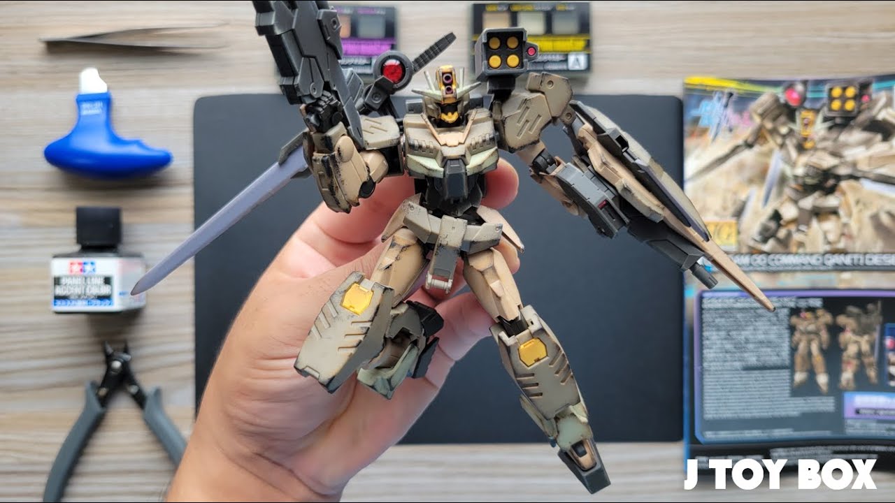 【ASMR BUILD】GUNDAM OO COMMAND QAN[T] DESERT TYPE HG 1/144 #gundam #bandai #build