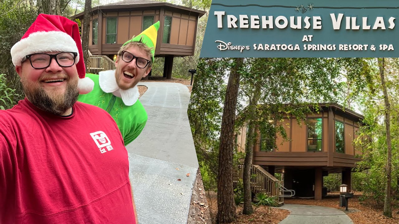 Disney’s Treehouse Villas Staycation | Funny Christmas Party & Resort Tour | Walt Disney World