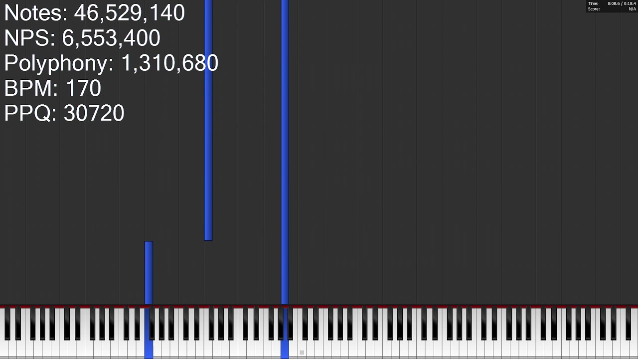 [Black MIDI] MotdHS's 2.6 TRILLION Lag Tester