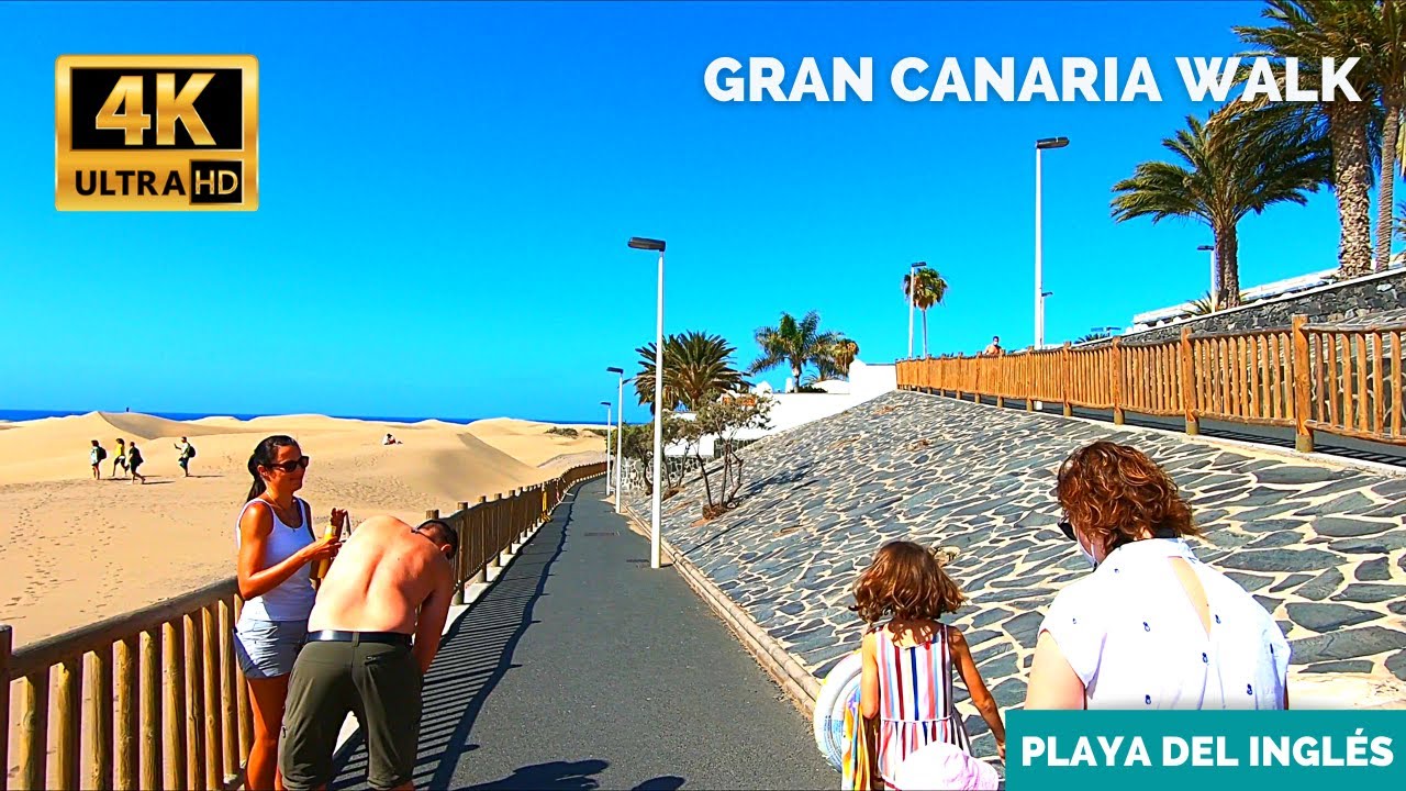 Gran Canaria Playa del Ingles Santa Monica Suites Hotel to Riu Palace Maspalomas 🔴 May 2021