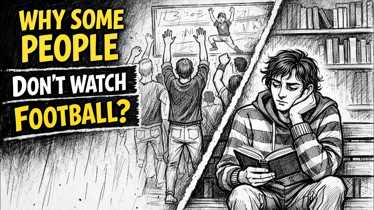 Why some people don’t watch football🤩📚⚽️