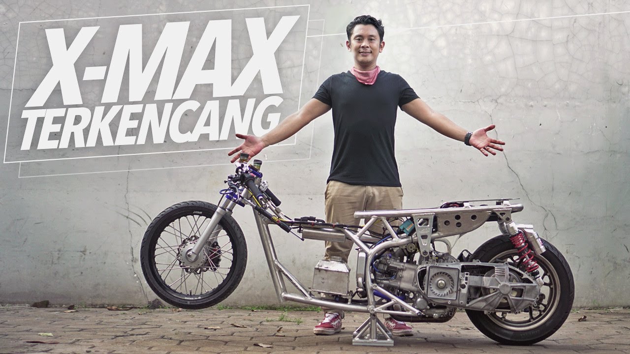 MODIF YAMAHA XMAX JADI MOTOR DRAG RACE! #AtenxKatros