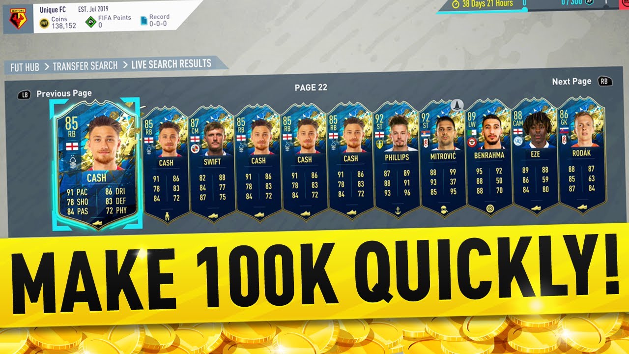 THE EASIEST TOTS CARDS TO SNIPE! MAKE 100K QUICKLY! FIFA 20 TRADING TIPS