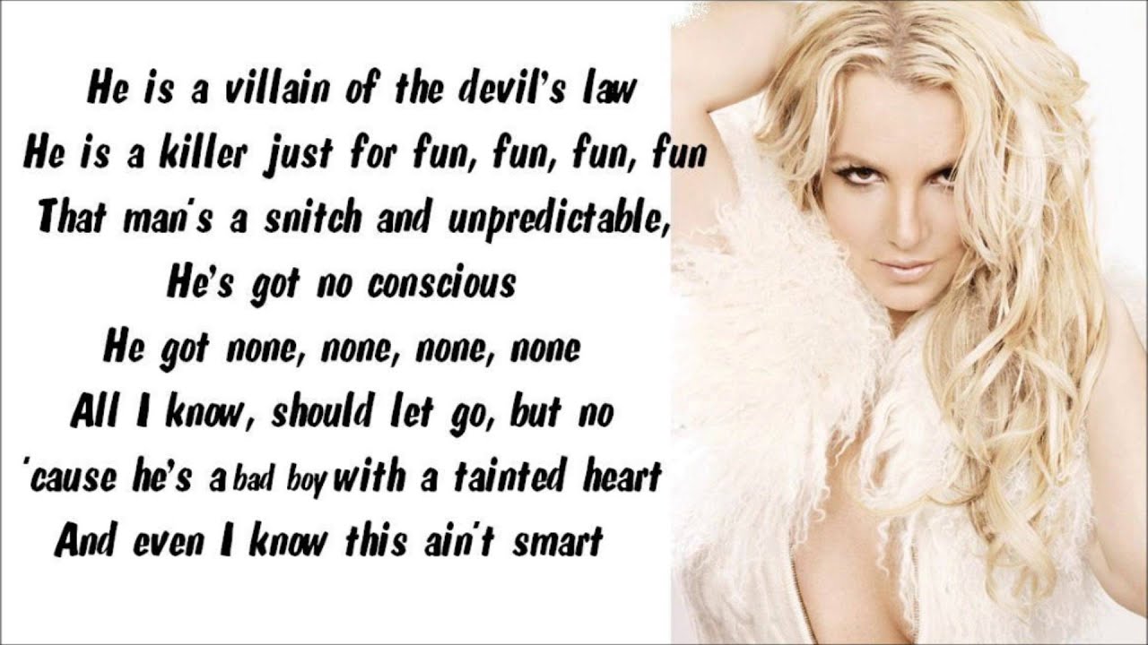 Britney Spears - Criminal Karaoke / Instrumental with lyrics on screen