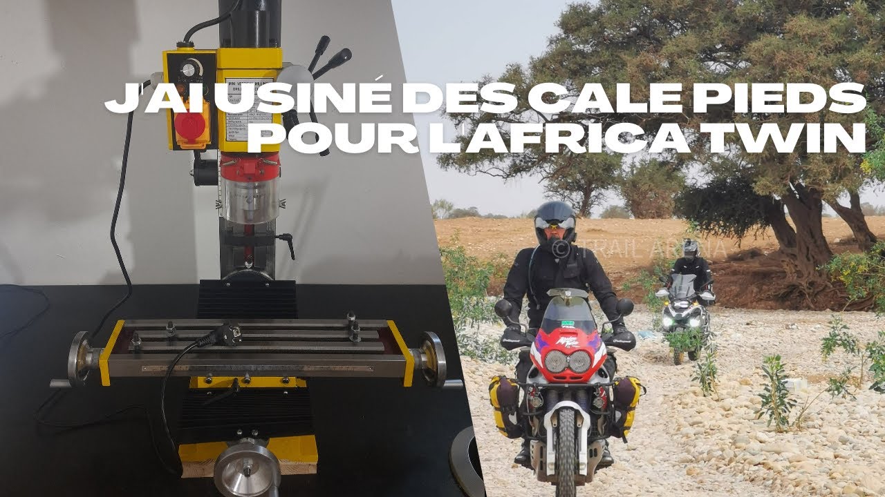 Cales pieds confortables pour Honda Africa Twin 750 صنعت بايسة الومينيوم للموطور