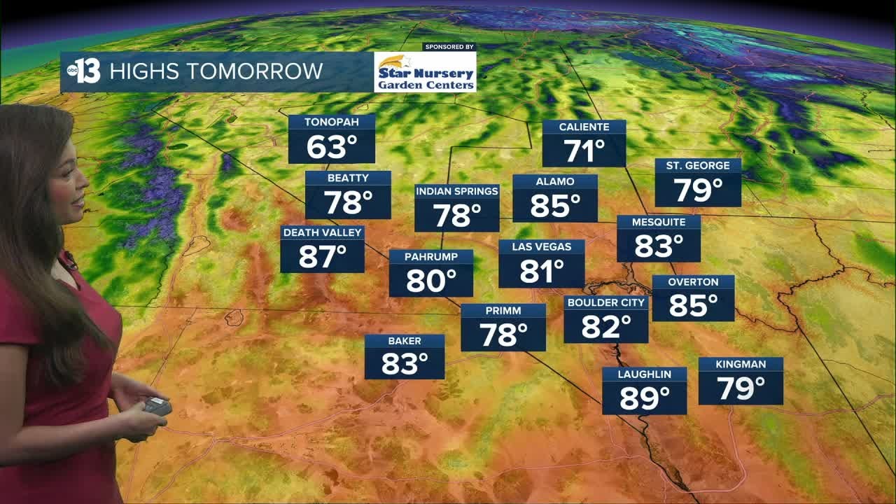 Sunny with Low 80s on Thursday