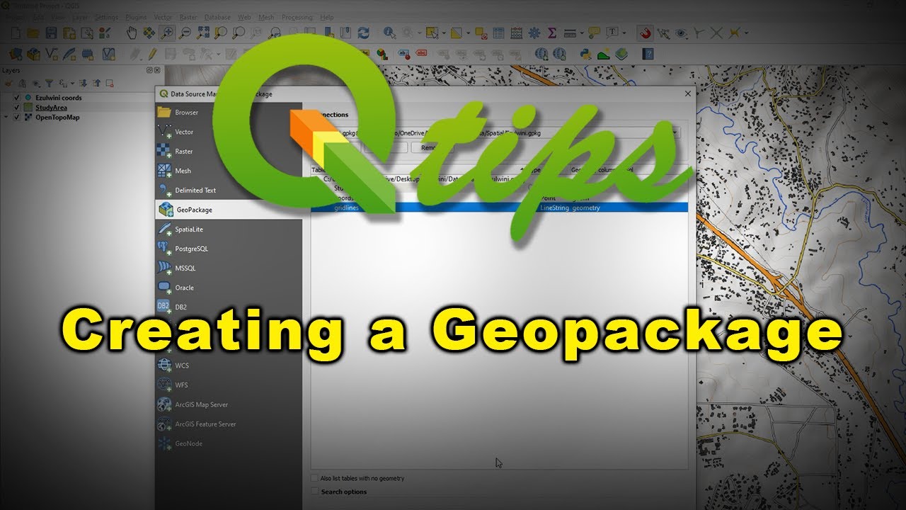 Геопакет QGIS