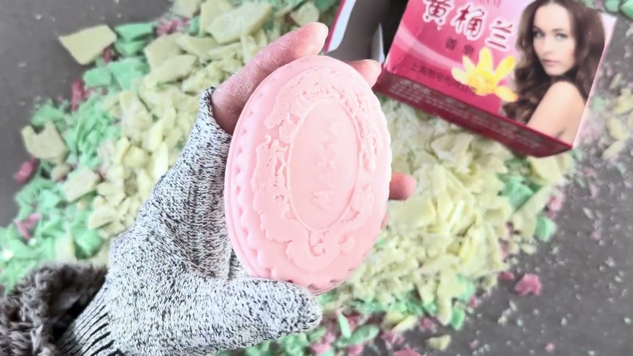 Oddly Satisfying Soap Carving | Crunchy Soap Cutting | No Talking ASMR #soap