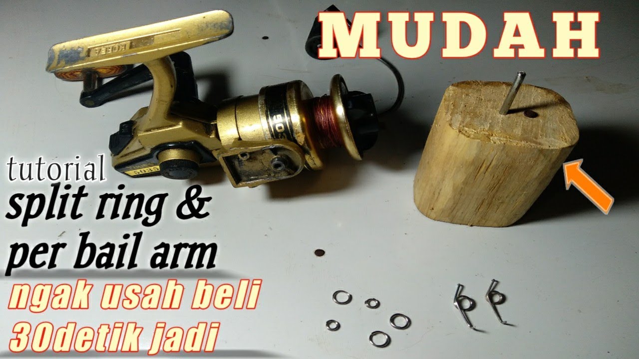 tutorial split ring dan  per bail arm dengan cepat dan mudah