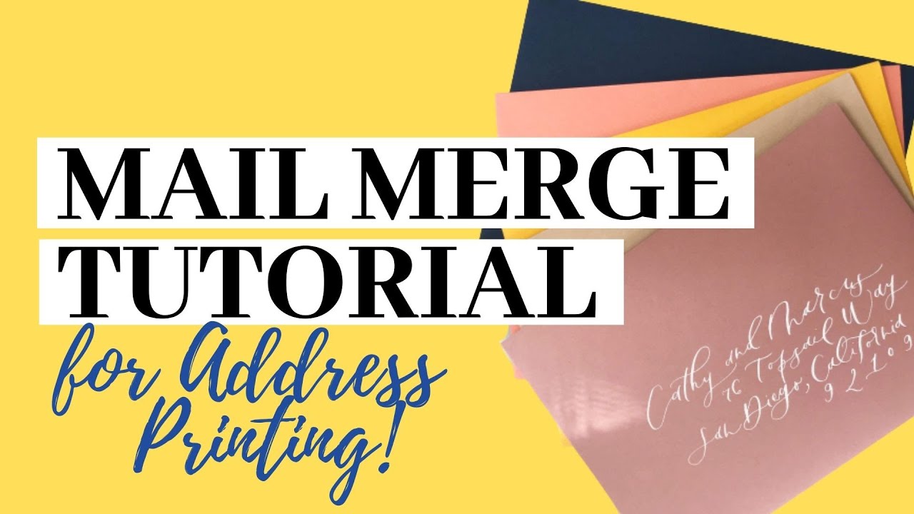 Mail Merge Tutorial | InDesign Data Merge for Address Printing