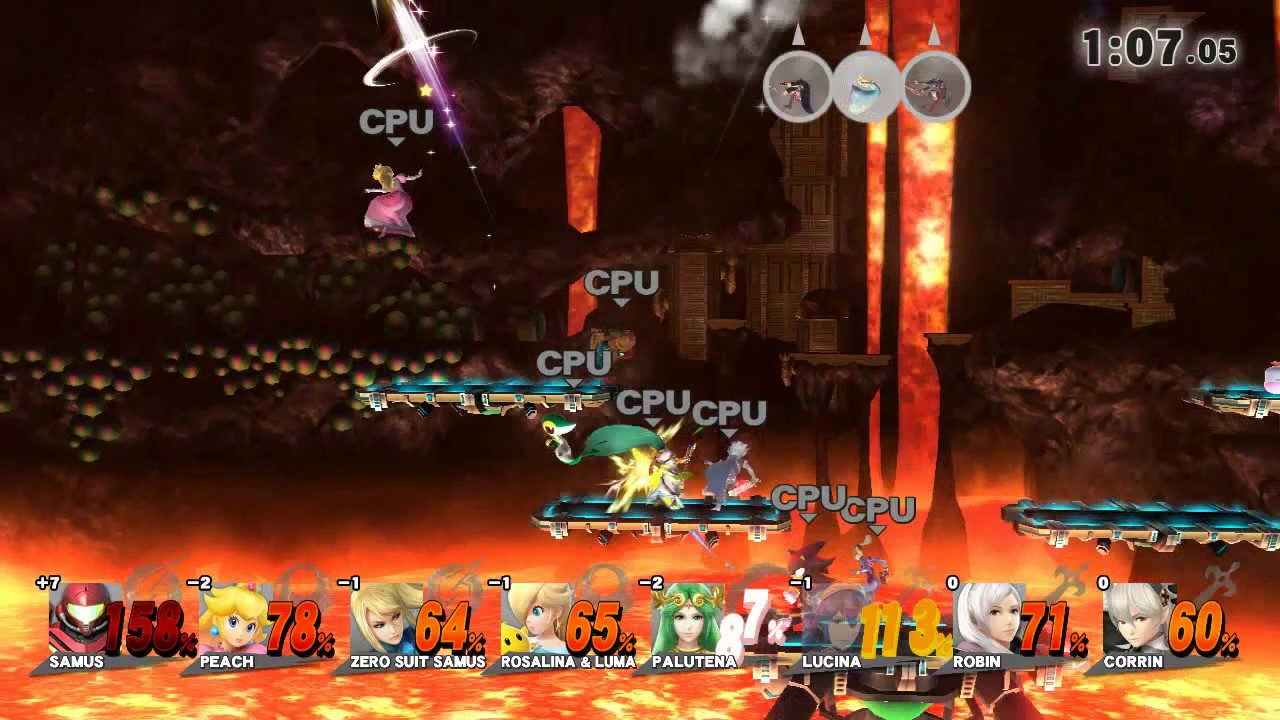 Super Smash Bros Wii U 8-Player Smash All Girls Battle (24)