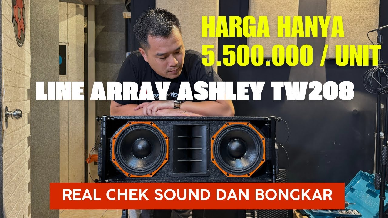 Bongkar & Real Chek Sound ASHLEY TW208 LA Line Array Seharga 5.500.000/unit || 2024