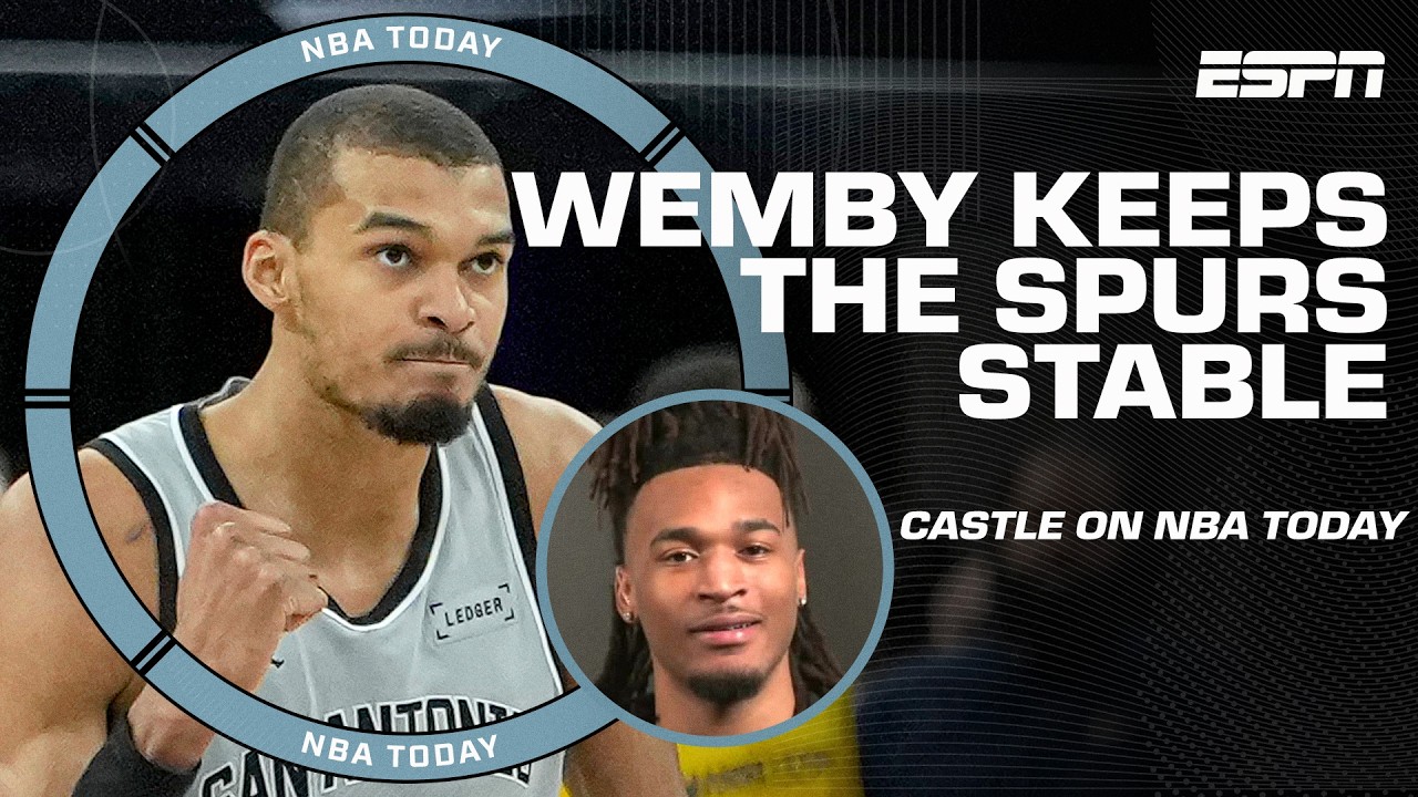 Stephon Castle on playing with Wemby &lsquo;NO ONE can guard him one-on-one&rsquo; 😤 | NBA Today