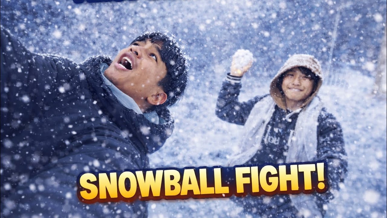 Aldershot ma Snowfall ❄️ | Brother's First Snow Experience in UK | Nepalese Vlog