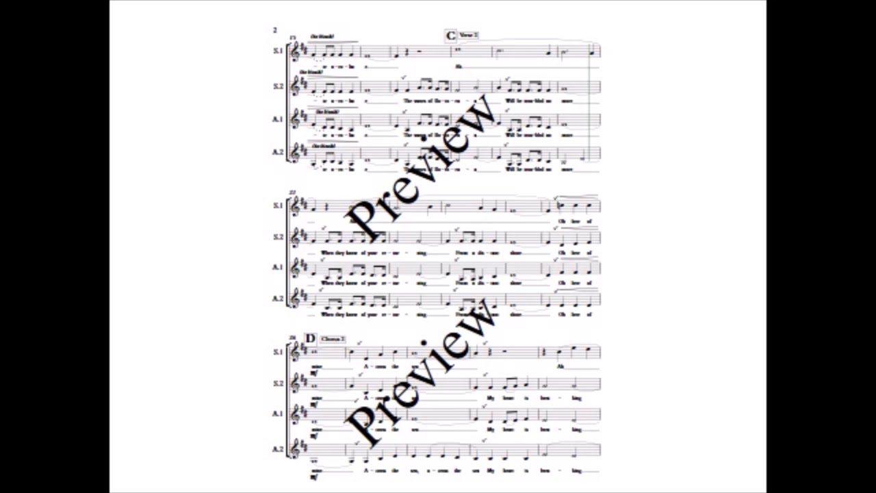 Pokarekare Ana - SSAA a cappella (unaccompanied) women's choir arranged by Dorothy Horn