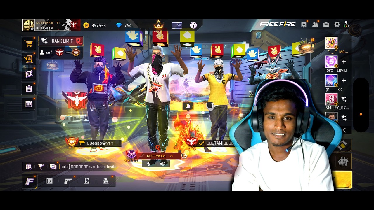 FUN PANDROM🥵Gaming  is on Live  Free fire live  தமிழ் || 😉 ,,,KUTTY KAVI