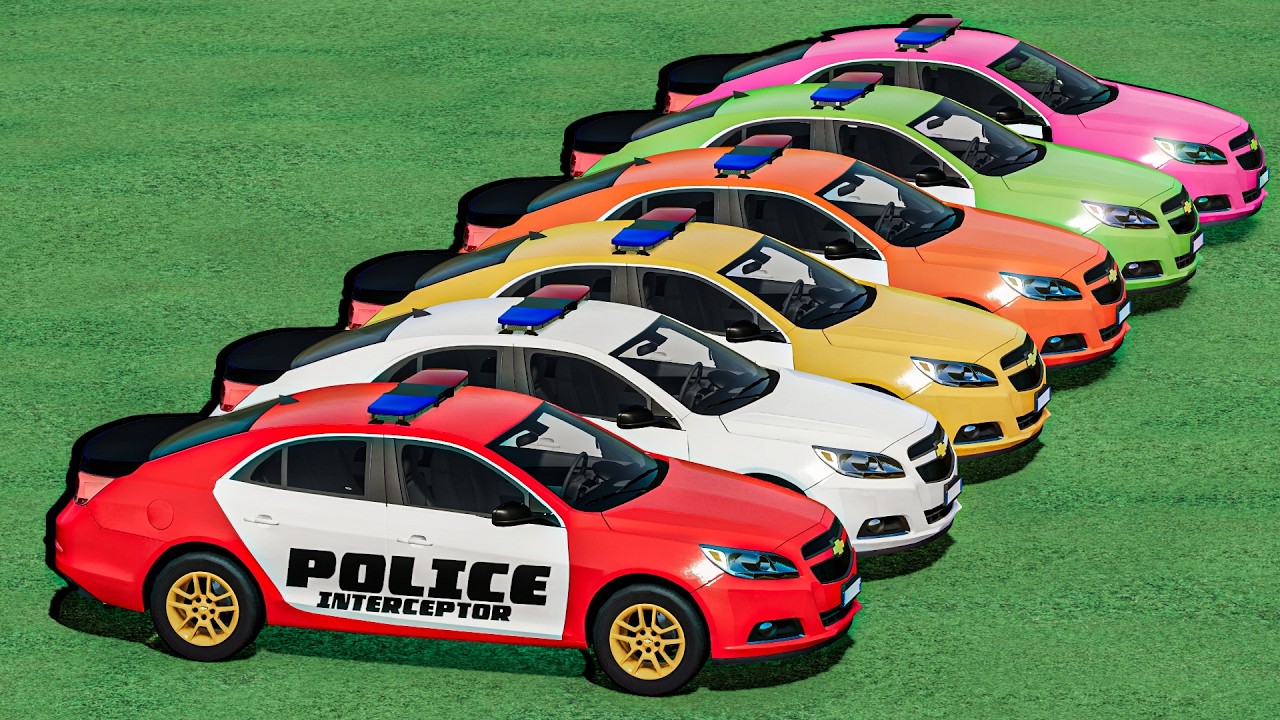 Police Cars on MERCEDES TRUCKS ! Drifting