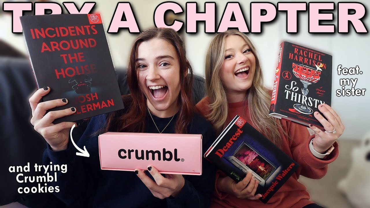 TRY A CHAPTER feat. NEW HORROR and THRILLER books 👻 (and feat. my sister)