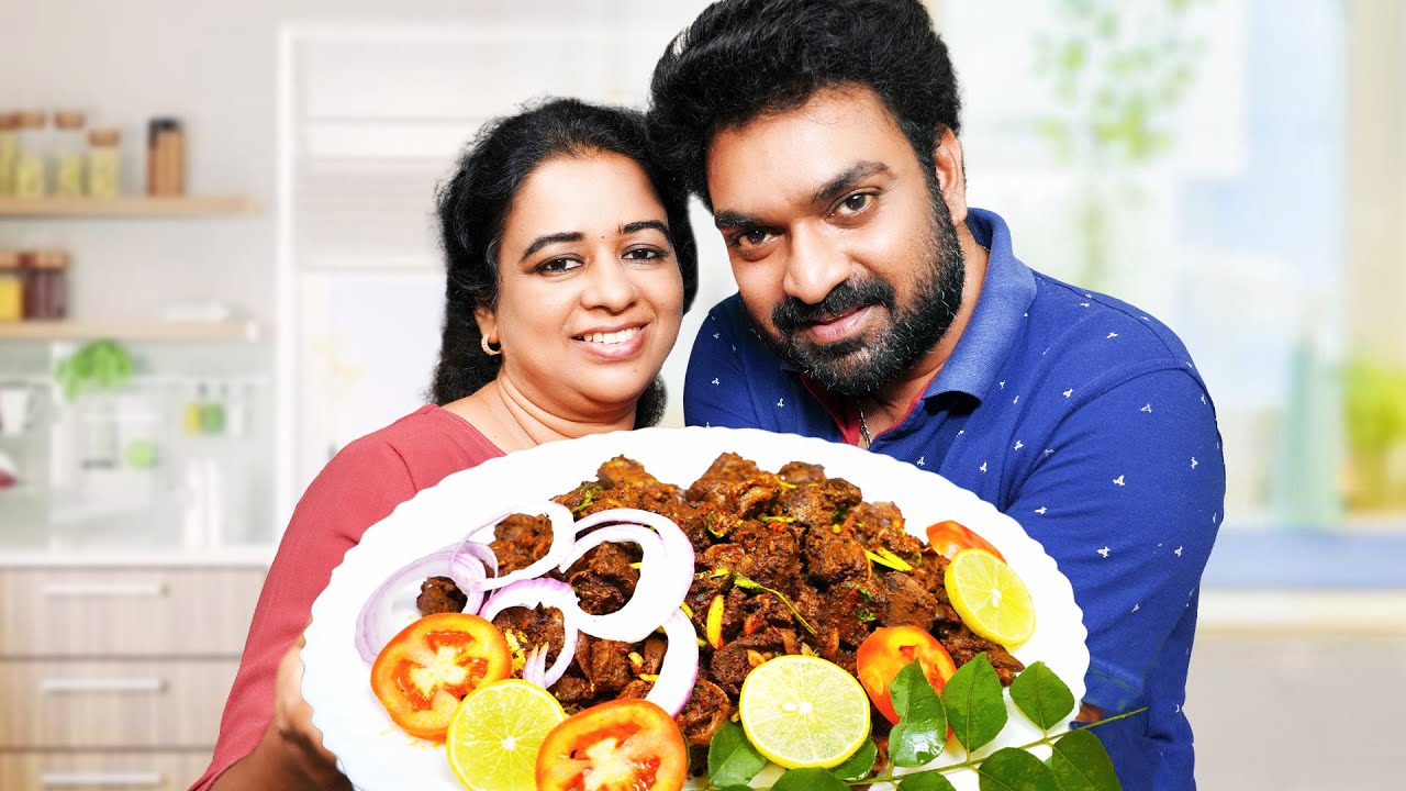 കരൾ പിളർന്ന് ഒരു പിരളൻ | Kerala Style Chicken Fried Liver Recipe | Baiju Jose