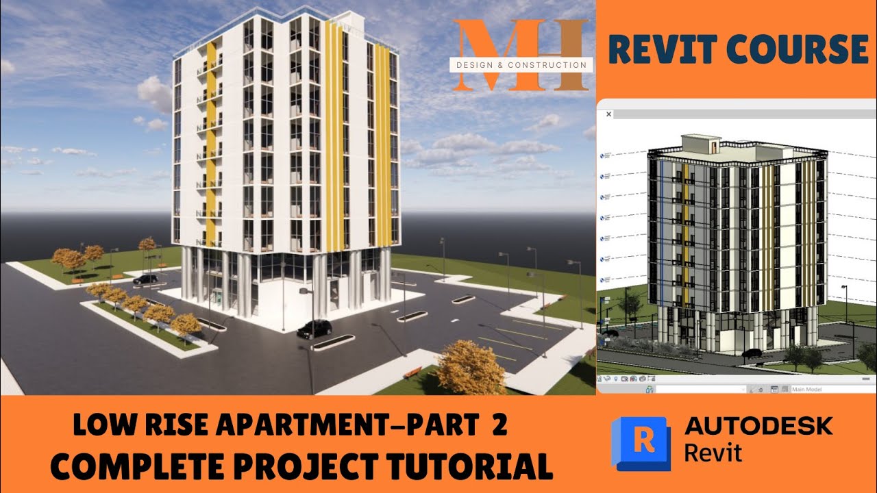 Low Rise Apartment Complete Project | Part-2 | Complete Step By Step | BIM_Revit Tutorial