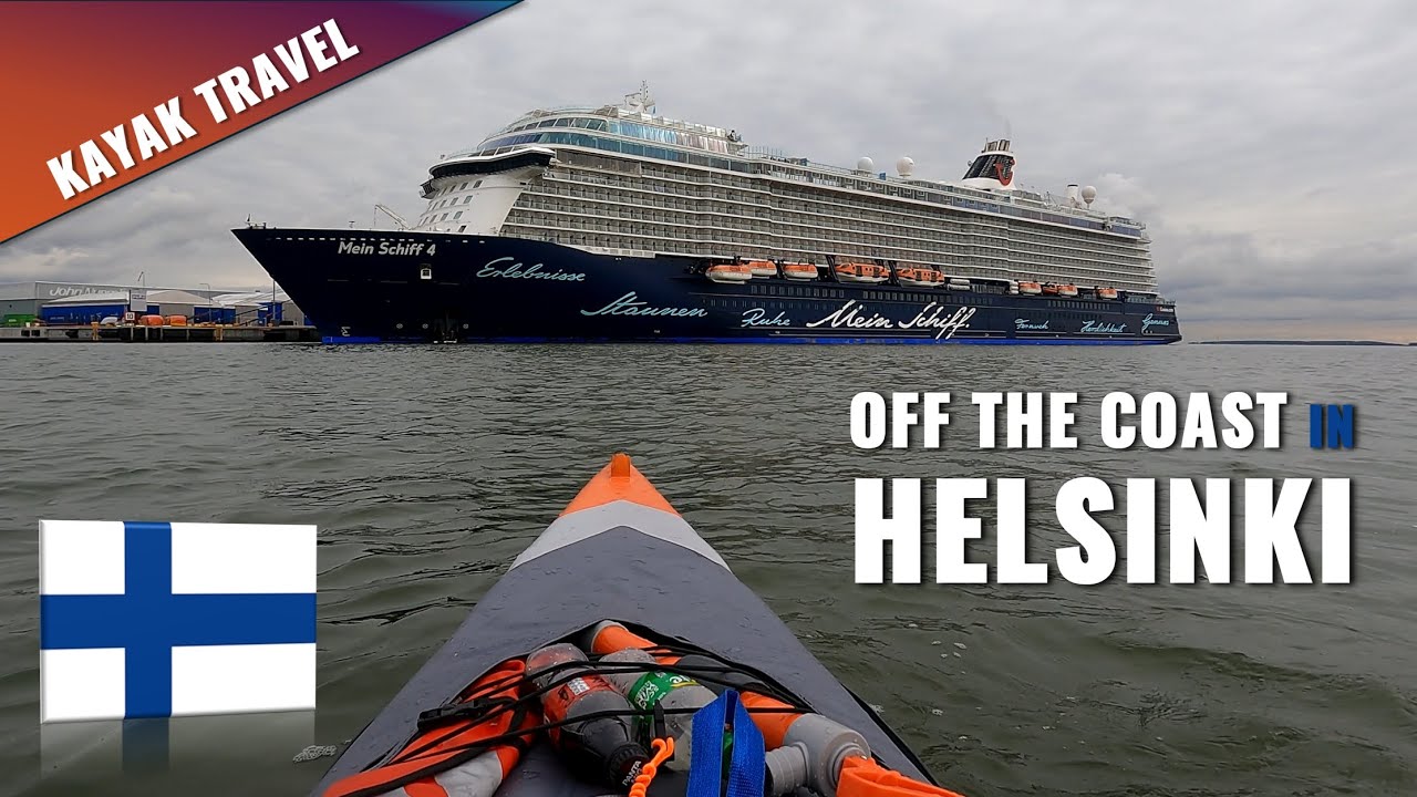 KAYAK TRAVEL: Sea kayaking off the coast in Helsinki in cold water! Itiwit X500 kayak