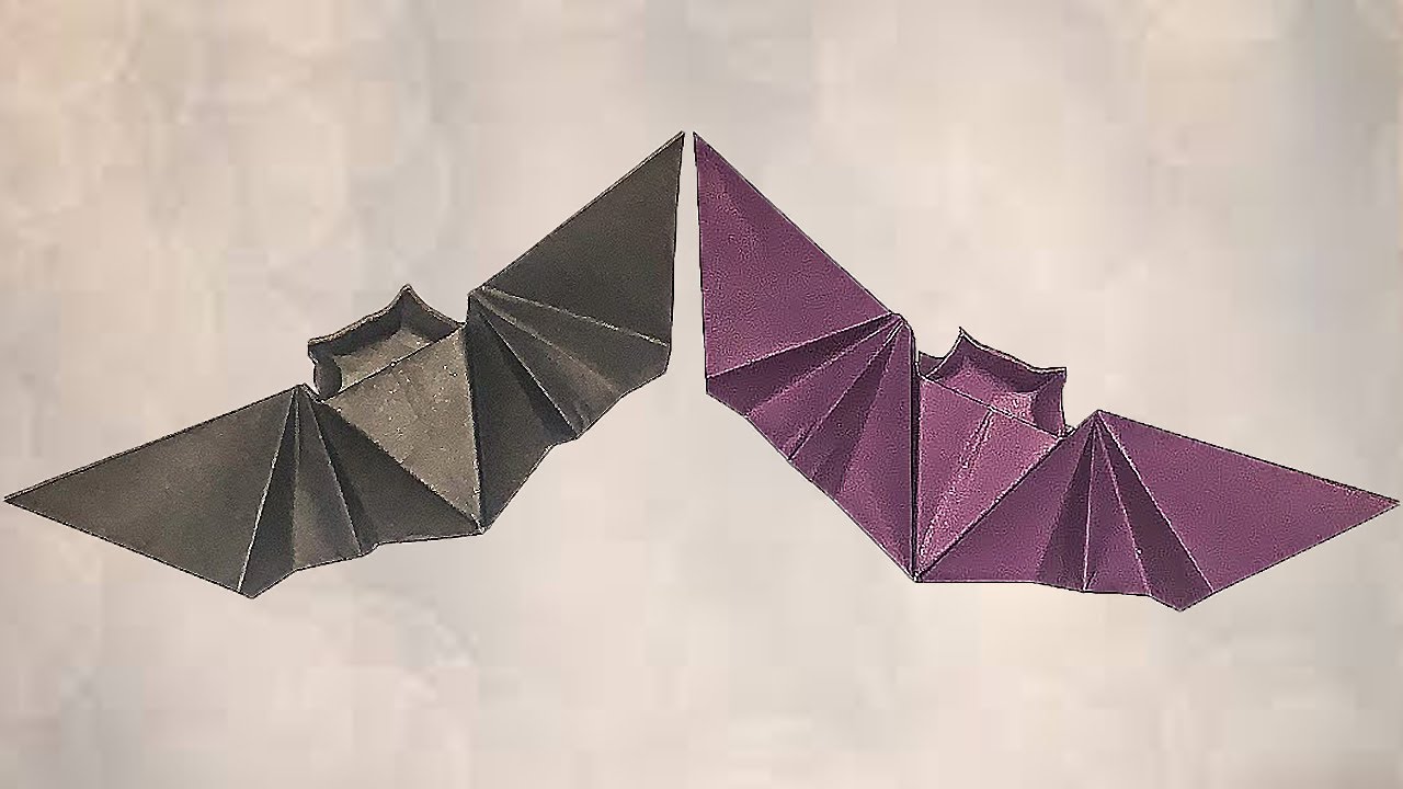 Easy Origami Bat | Origami Halloween Bat