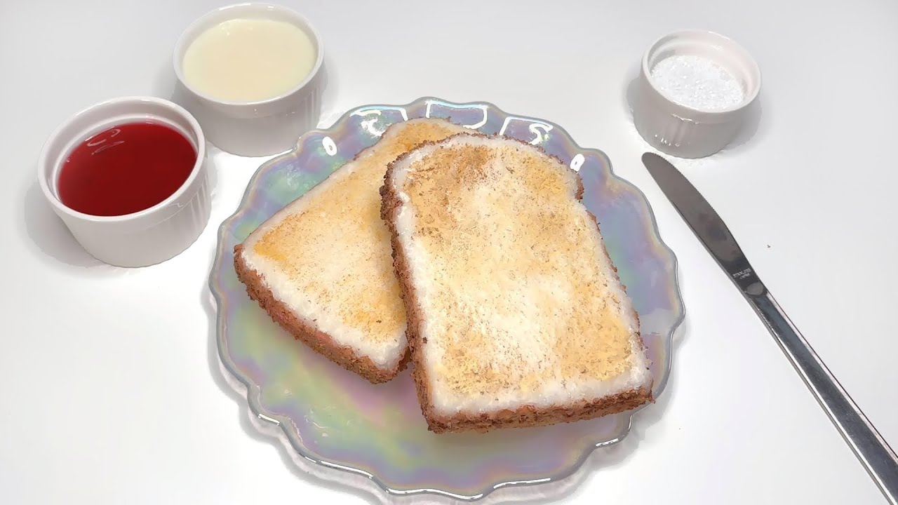 【ASMR】シュガートースト&ミルクジャムスライム🍞🐮 Sugar Toast & Milk Jam Slime お砂糖ざりざり/スクラッチ音/ワックスクラッキング
