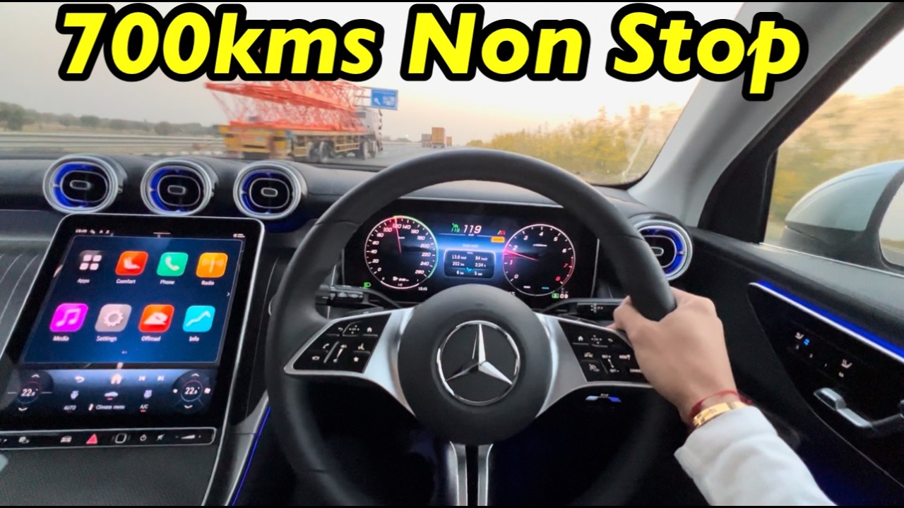 2025 Mercedes Benz GLC 300 Mileage Test 700kms Non Stop 🔥 @Aayush ssm