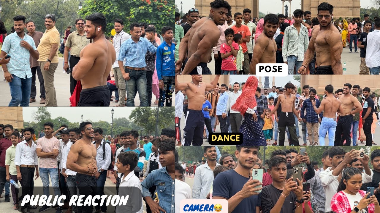 Once again public reaction on india gate | public ne to gher hin liya pura| @PankajvermaFITNESS