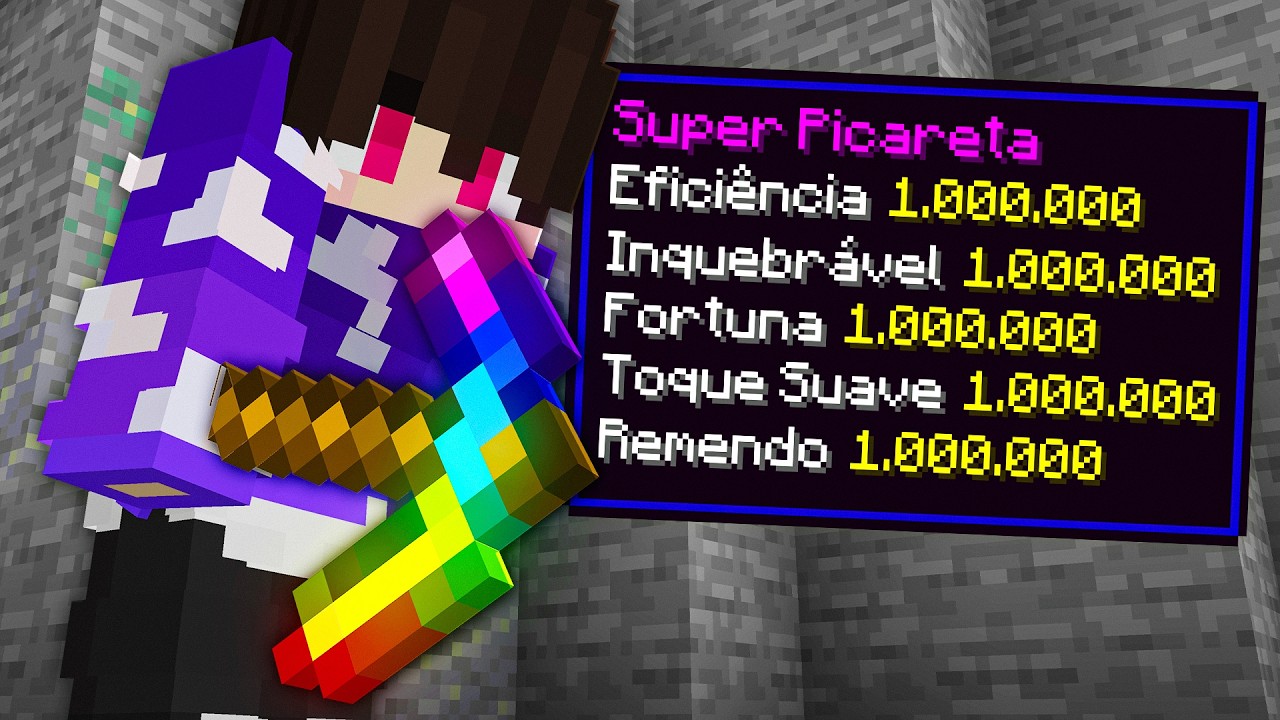 MINECRAFT mas os ENCANTAMENTOS são 1.000.000...